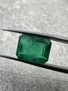 4.60กะรัตพลอยสีเขียวสดใสที่ดีที่สุดอัญมณีแซมเบียนใสตัดเป็นมรกตสำหรับใช้เป็นเครื่องประดับ - Product Image 2