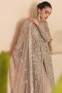 Tenue de mariage pour femmes indiennes pakistanaises tenue de mariée par AA IMPEX tenue dernière robe en organza OEM Maxi Sharara costume - Product Image 3