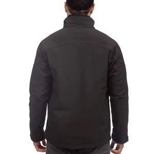 Veste coupe-vent zippée respirante de sport de grande taille en softshell d'automne tendance pour hommes - Product Image 2