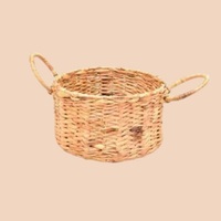 Nouvel arrivage Panier à fleurs tissé en paille écologique Jardinière d'herbe murale Panier à linge Panier à linge en rotin pour pique-nique
