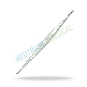 Curette en os Williger à double extrémité 5.5 pouces (14CM) 2MM 2.5MM de large Instruments chirurgicaux orthopédiques ovales en acier inoxydable - Product Image 3