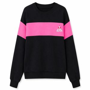 Ensemble de survêtement sport pour femmes de haute qualité, surdimensionné, noir et rose, respirant, vêtements de sport, tenue deux pièces pour femmes - Product Image 3