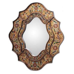 Chic Trending <b>Wooden</b> <b>Mirror</b> <b>Frame</b> with Artisan-crafted Carved Design for Stylish Modern Interiors Available at Great Rate - Product Image 1