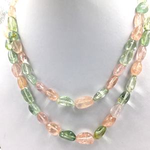 ลูกปัดมอร์แกไนต์ธรรมชาติทรงกลมเรียบ สำหรับทำเครื่องประดับอัญมณี สร้อยคอ - Product Image 4