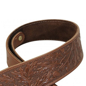 Eslinga de caza de cuero de vaca curtido vegetal con diseño de ciervo Respaldo de cuero de vaca de gamuza Eslinga ajustable duradera y elegante para cazadores - Product Image 4