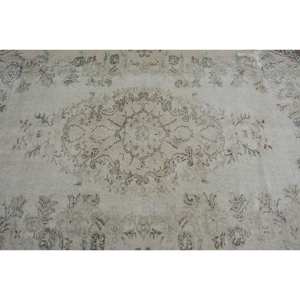 Alfombra turca Vintage de 5,7x9 pies, marrón, Beige, tejido plano, diseño de retazos de lana, área grande para decoraciones de sala de estar, incluye látex - Product Image 5