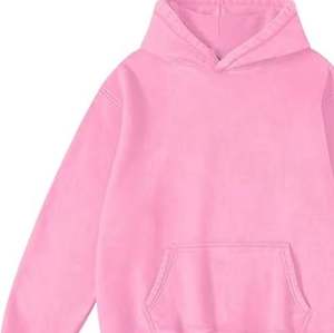 Sweatshirts pour femmes Fabricant Plus Size French Terry Crew Neck Printed Solid Knitted Casual Drop Hoodies Oversized Sweatshirt - Product Image 3