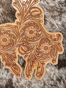 American Darling Cowhide <b>Leather</b> Vintage Bohemian Sunflower Purse Crossbody Western Handbag ZIP Closure Daily Use Shoulder <b>Bag</b> - Product Image 3