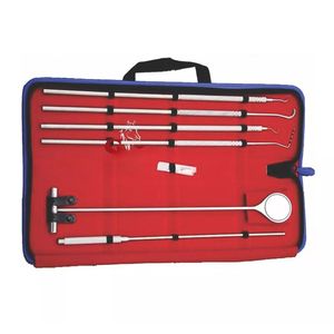 Kit d'instruments parodontaux de haute qualité en acier inoxydable ensemble d'outils chirurgicaux dentaires et équins ensemble d'outils d'hygiène dentaire autoclavables - Product Image 1