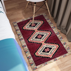 Alfombra con estampado vintage: diseño marroquí, fácil de limpiar, regalo para ella, alfombra de pelo suave - Product Image 5