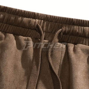 กางเกงขาสั้นซับเหงื่อของผู้ชายแบบคลาสสิก100% ผ้าฝ้ายสีพื้นลำลองยืดหยุ่นแห้งเร็วเป็นมิตรกับสิ่งแวดล้อมน้ำหนักเบาออกแบบมาเพื่อความสบายง่าย - Product Image 4