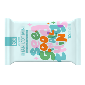Lingettes féminines de haute qualité Luck Lady, lot de 6 mini-sacs, 10 pièces, parfumées, non tissées, soin de la peau (Goi Trong) - Product Image 3