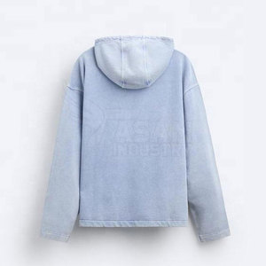 เสื้อฮู้ดซิป ¼  ผ้าสัมผัสนุ่ม สวมใส่สบาย ทรงหลวม สำหรับใส่ในชีวิตประจำวัน เสื้อฮู้ดซิป ¼ - Product Image 6