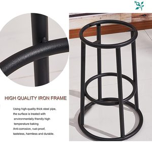Breakfast Kitchen bar <b>Stool</b> Metal Dining bar Coffee Table for Kitchenware Office Home Restaurant Living Room Garden Decoration - Product Image 4