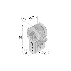 CYLINDRE Avec poignée carrée de 8mm Pour serrure Art. 86 - Product Image 1