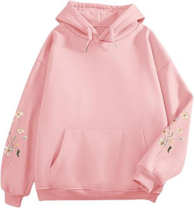 Sweat-shirts à capuche en molleton léger délavé à l'acide pour femmes, longueur standard, décontractés, confortables, à manches longues - Product Image 4