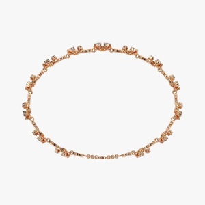 Pulsera DE TENIS chapada en oro rosa de 14 quilates, joyería de boda delicada, regalo perfecto, pulseras de moissanita - Product Image 5