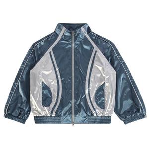 Ensemble coupe-vent pour homme personnalisé, couleur métallique brillante, style hip-hop streetwear, ensemble de survêtement 2 pièces, veste et pantalon de jogging, vêtements de sport - Product Image 3