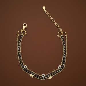 Zinc Alloy Heart <b>Bracelet</b> with 92.5 Silver Plating - Product Image 1