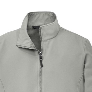 Veste coupe-vent unisexe personnalisée avec logo, imperméable, à fermeture éclair, avec poche, veste de sport en softshell en polyester, décontractée, unie, pour l'automne - Product Image 6