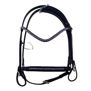 Vente directe usine – Bridon islandais portable en cuir véritable, personnalisable avec logo, confortable pour l'équitation de type western - Product Image 1