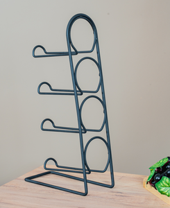 Estante para vinos de metal, Soporte para botellas de vino, Estante para vinos de encimera, Almacenamiento de vinos moderno, Organizador de vinos, Estante para vinos de cocina, Soporte para vinos de bar - Product Image 4