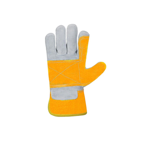 Guantes de trabajo hechos de cuero antideslizante de alta calidad Color sólido Mano de seguridad resistente Guantes de trabajo de precio barato - Product Image 6