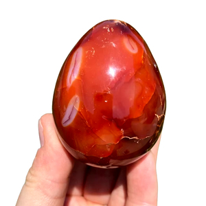 Top qualité naturel rouge cornaline oeuf forme cristal pierre roche guérison pierre précieuse Yoni oeufs Yoga Reiki pierre pour la décoration de la maison - Product Image 5