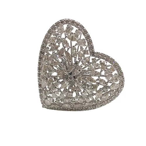 디자이너 멋진 컷 다이아몬드 칵테일 반지 유행 보석 액세서리 사용 낮은 가격