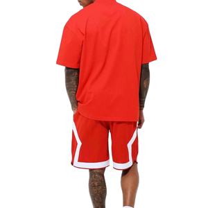 Ventes en gros de t-shirts et ensembles de shorts pour hommes, 100% coton, manches longues, design unique, fabrication de vêtements, fabriqué au Pakistan - Product Image 2