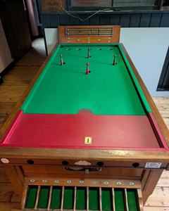 Table de billard snooker commerciale américaine de quatrième génération en bois massif avec poches en cuir véritable et rails en acier, table de billard pour la maison - Product Image 5