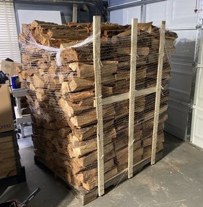 Stacked Hardwood <b>Logs</b> in Pallets for Sale. - Product Image 3
