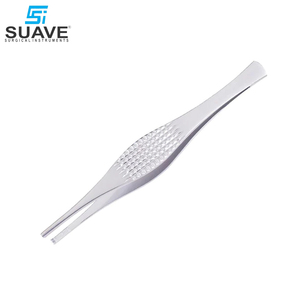 คีมจับกระดาษทิชชูสแตนเลสแบบแมนนวล ตรงและโค้ง ขนาด 8 ซม. ใช้ซ้ำได้ สำหรับการผ่าตัด โดย SUAVE SURGICAL INSTRUMENTS - Product Image 4