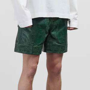 Top Selling Latest Design Leather <b>Shorts</b> Wholesale Unique Style <b>Men</b> Leather <b>Shorts</b> 2025 <b>Lightweight</b> <b>Men</b> Leather <b>Shorts</b> - Product Image 5