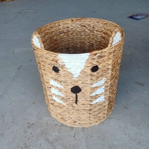 Panier de rangement en forme de jacinthe d'eau pour animaux de compagnie avec couvercle pour multifonction et osier de l'artisanat vietnamien - Product Image 4