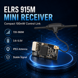 ตัวรับสัญญาณ ELRS 915MHz Mini FPV 100mW เสาอากาศ IPEX ESP8285 SX1276 สำหรับโดรน RC แบบปีกตรึงและควอดคอปเตอร์ - Product Image 2