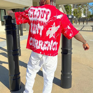 Camiseta rasgada con lavado ácido OEM para hombre 250 GSM Stone Faded Boxy recortada manga larga puño camiseta diseño de serigrafía de doble capa - Product Image 6