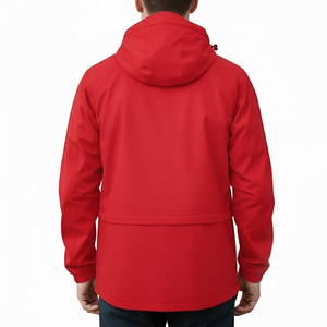 Veste coupe-vent d'hiver pour homme de bonne qualité, à capuche, couleur unie, style streetwear, imperméable, respirante, veste de pluie pour adultes - Product Image 2