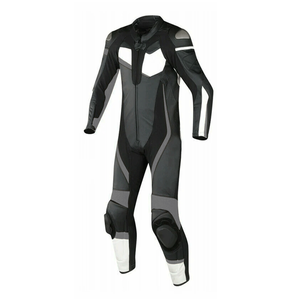 Men's Genuine Cowhide Leather One Piece Racing Motorbike Suit CE Armoured Protected Windproof Printed Techniques for Winter - Product Image 5