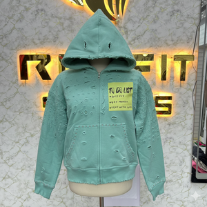 Meilleures ventes, votre propre logo, sweat à capuche à fermeture éclair le plus demandé, imprimé en relief, fabriqué en usine, prix bas, sweat à capuche pour hommes, sweat à capuche pour hommes - Product Image 3