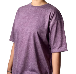 Camiseta OEM personalizada de talla grande de algodón de verano para mujer, camiseta informal corta de gran tamaño con logotipo, botón transpirable, impresión digital suministrada - Product Image 1