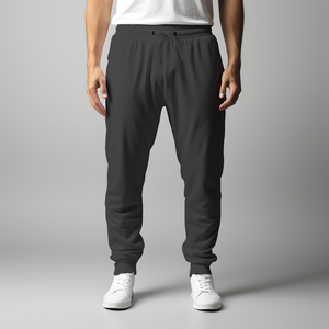 Pantalones Deportivos Casuales Grises para Hombre 2026, Cintura Elástica con Cordón, Bolsillos Laterales, Transpirables, Tejido de Punto de Peso Medio, Estilo Otoñal - Product Image 6