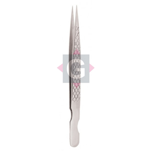 Pinzas para extensiones de pestañas con estampado diamante estilo S diseño personalizado de acero inoxidable - Product Image 6