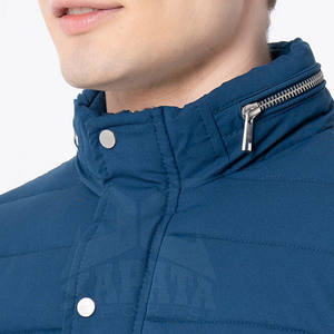 Veste matelassée en polyester à col montant pour la saison d'hiver teinte unie Meilleur prix Vente en ligne - Product Image 5