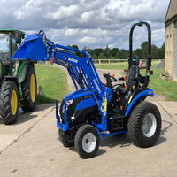 Tracteurs agricoles SOLIS Mini Compact 26 avec chargeur 4x4, tracteur à roues Solis pour petites exploitations agricoles et jardins