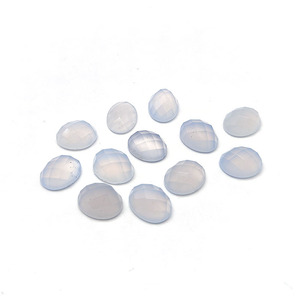 กระดานหมากรุกรูปไข่9x7มม. พลอยเทียมแบบเหลี่ยมเพชรพลอย1.4cts หินควอทซ์เจียระไนแบบธรรมชาติ - Product Image 5