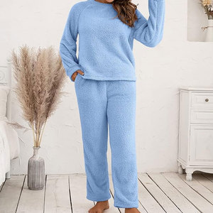 2024 à la mode femmes polaire deux pièces ensemble élégant femmes polaire costume qualité élégant femmes polaire survêtement - Product Image 2