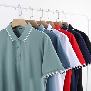 Chemise de golf pour homme à manches longues, en tricot uni, 100% coton, col respirant, haut pour la salle de sport, la marche en plein air, les sports décontractés, confort - Product Image 2
