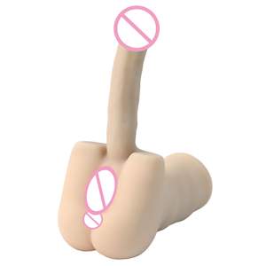 Lnovative Design grande Dildo ermafrodita tasca figa anale uomini masturbatore Vagina Sex Toy - Product Image 1