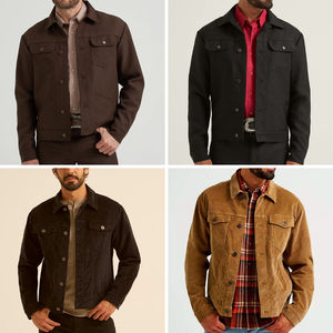 Vente en gros de vestes pour hommes, vêtements d'extérieur classiques et chauds en laine avec fermeture à glissière et bouton, vêtements de cérémonie et décontractés élégants - Product Image 6